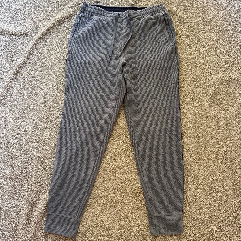 Rhone Men’s Tribeca Tech Jogger Muted Blue Gray Sz M Athleisure Loungewear